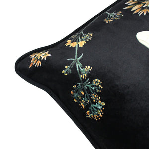 Evans Lichfield Midnight Garden Bee Black 43cm x 43cm Cushion