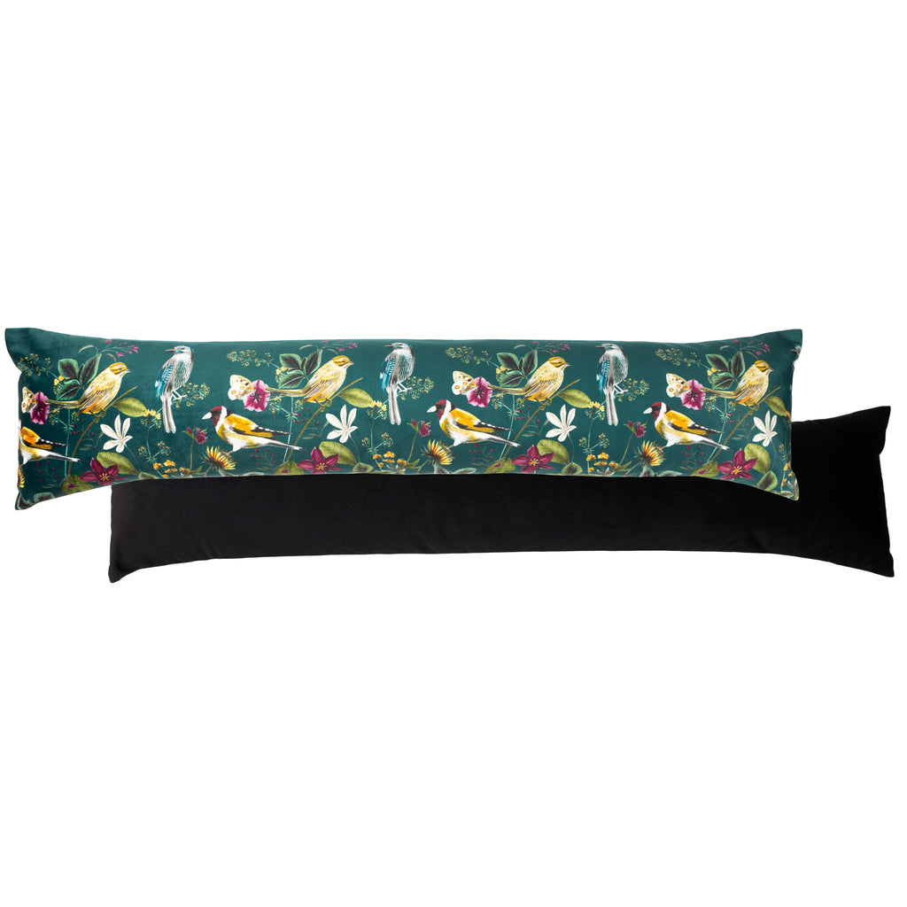 Wylder Midnight Garden Bird Draught Excluder Teal