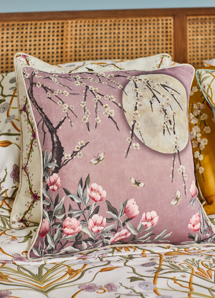 The Chateau Collection Moonlight Rose Dawn 45cm x 45cm Cushion by Angel Strawbridge