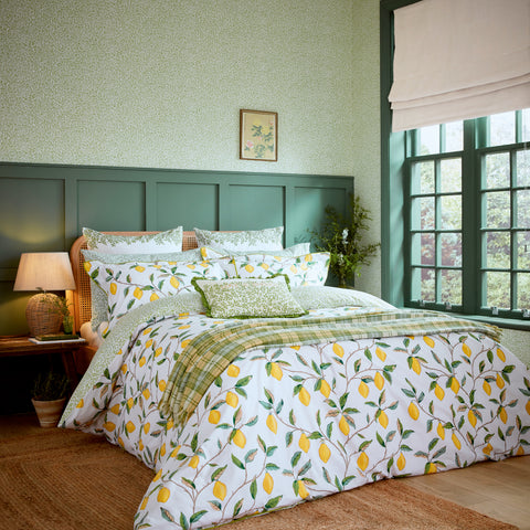 William Morris & Co Lemon Tree Leaf Green Bedding
