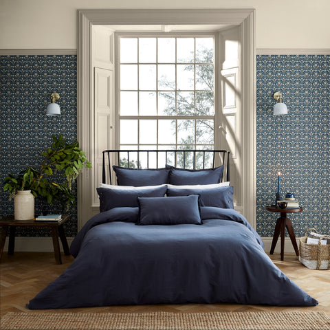 William Morris Linen Cotton Plain Dye Bedding