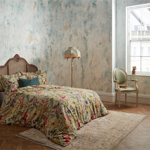 Edinburgh Weavers Morton Floral Printed Cotton Sateen Duvet Set