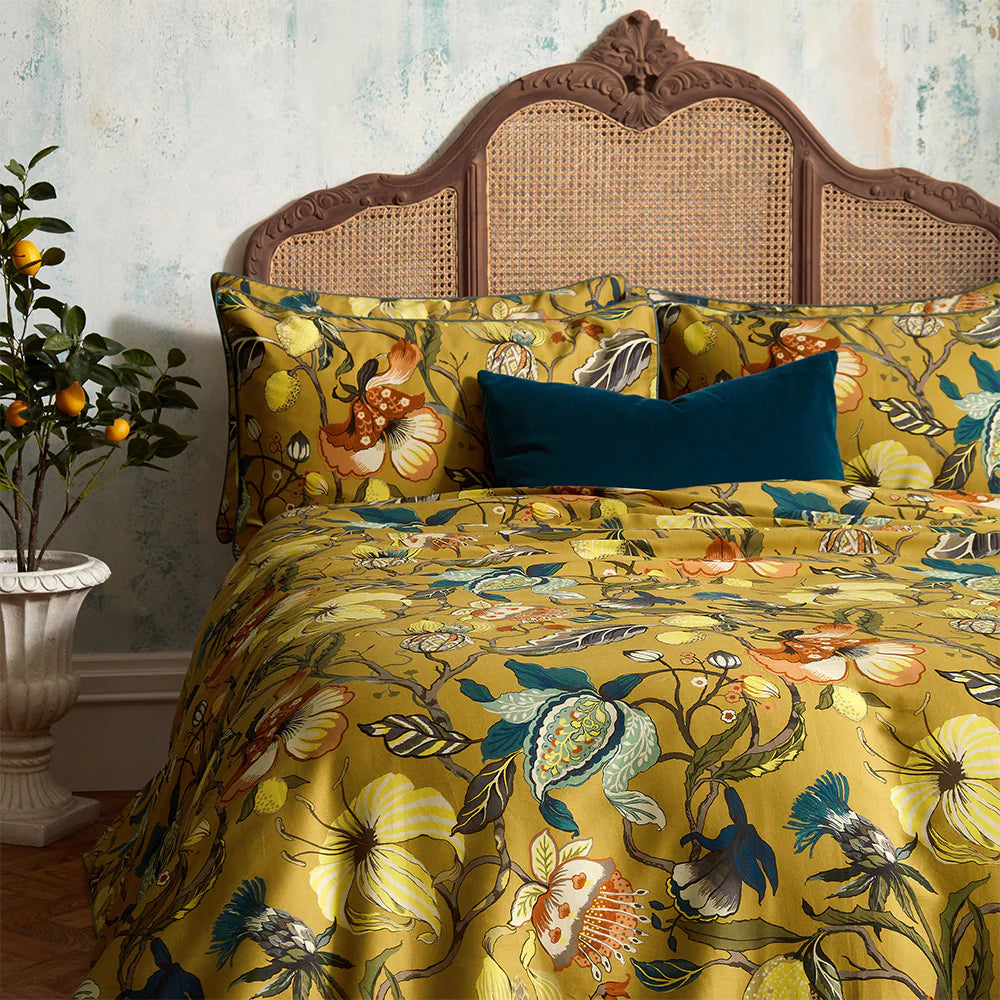 Edinburgh Weavers Morton Floral Printed Cotton Sateen Duvet Set