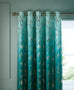 Clarissa Hulse Meadow Grass Lined Eyelet Teal Curtains