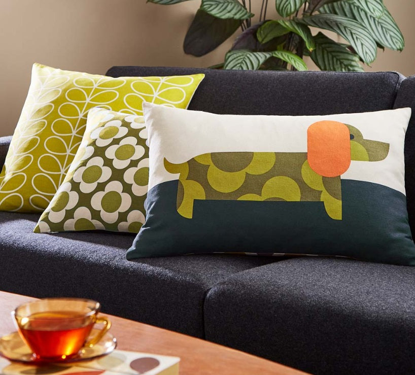 Orla Kiely Dachshund 40cm x 60cm Feather Filled Cushion