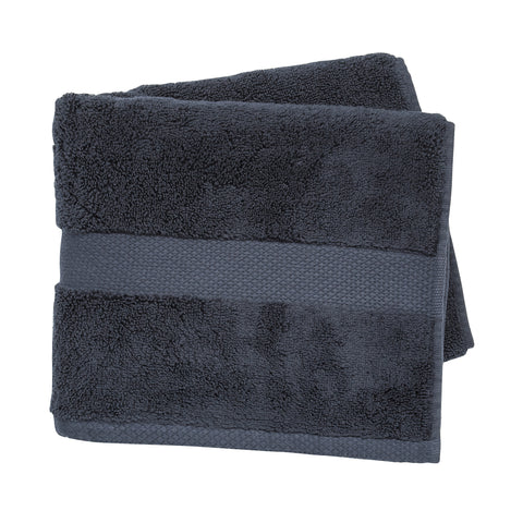Peacock Blue Hotel Savoy 600gsm 100% Cotton Graphite Towels