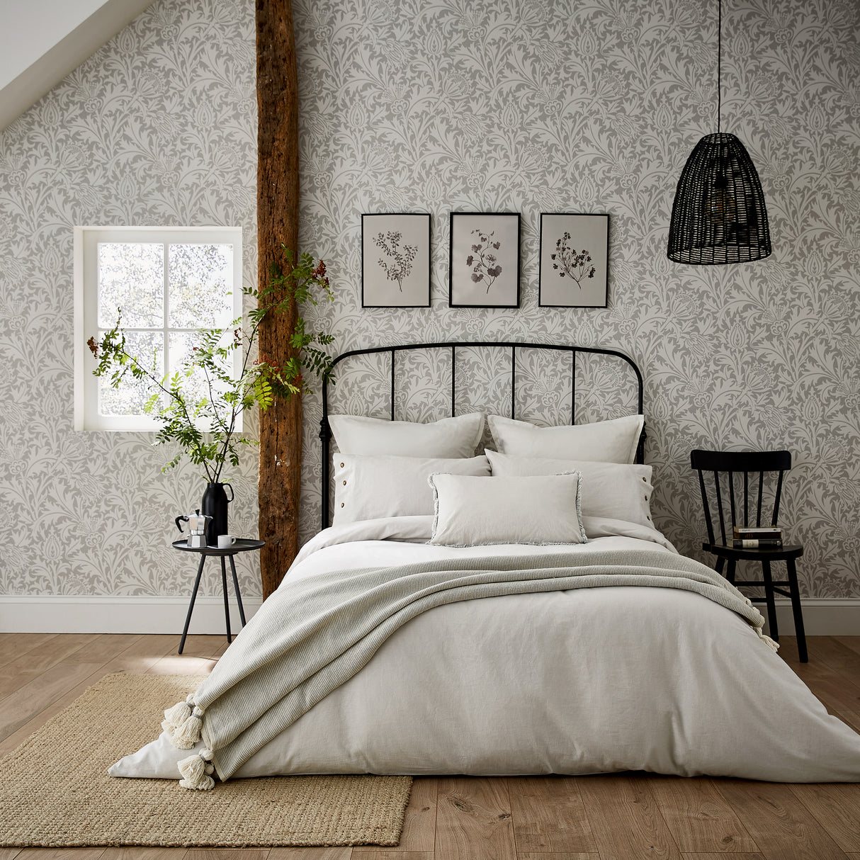 William Morris Pure Linen Cotton Plain Dye Bedding*