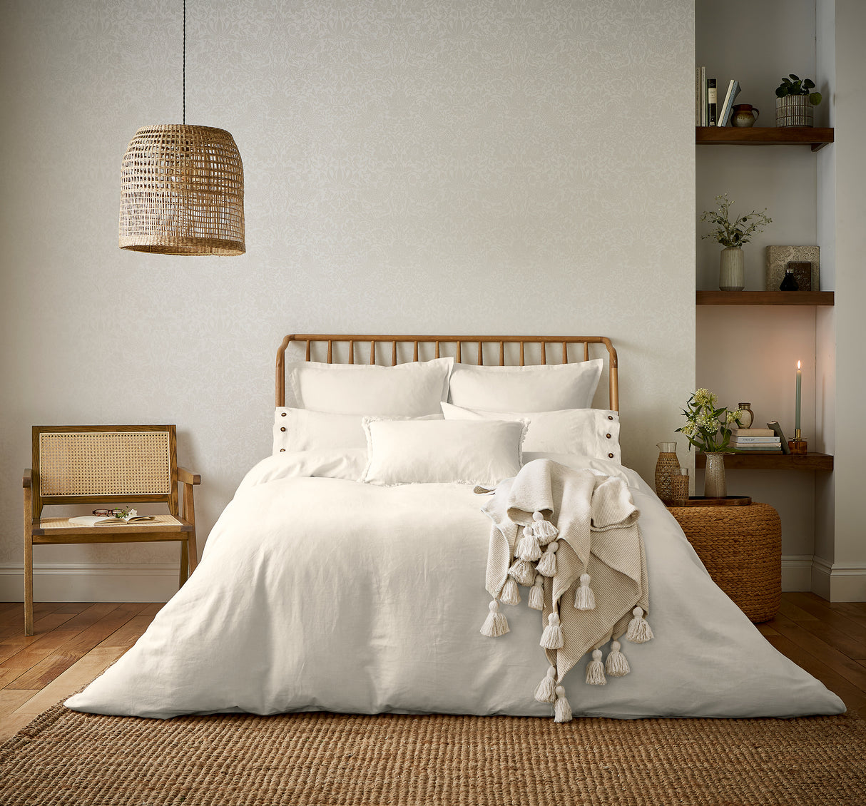 William Morris Pure Linen Cotton Plain Dye Bedding*
