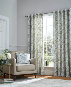 Laura Ashley Parterre Lined Eyelet Curtains