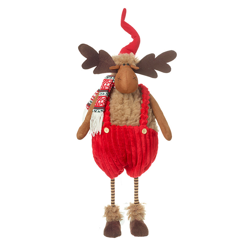 Heaven Sends QZL077 Small Moose in Red Dungarees