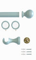 Laura Ashley Wooden Ribbed Ball Curtain Pole (ORDER ONLY)