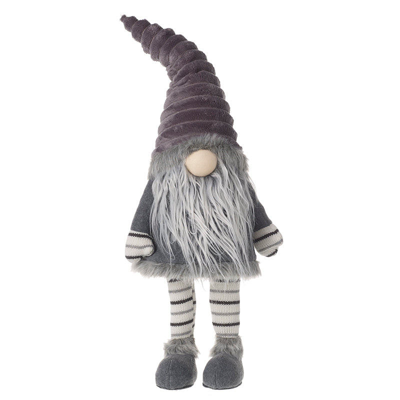 Heaven Sends SUZ523 Large Grey Gonk in Stripey Socks