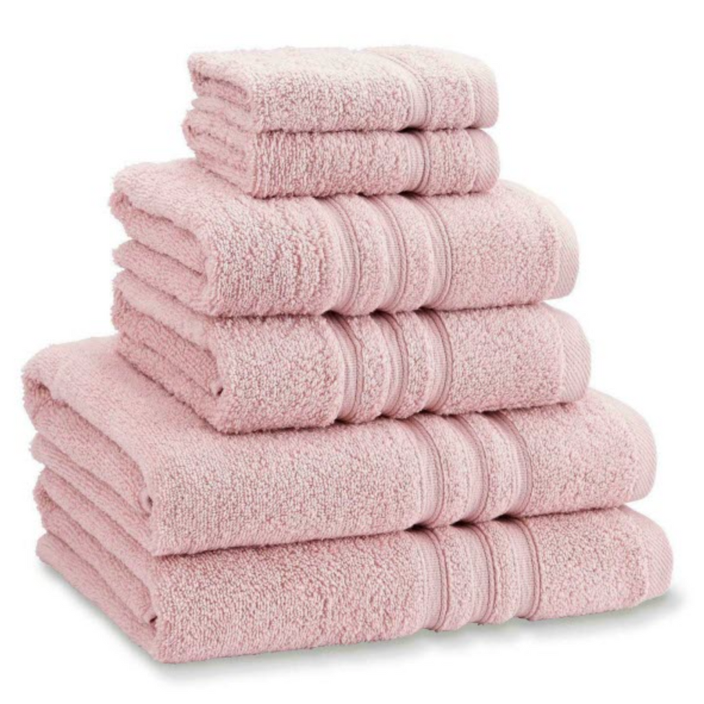 Catherine Lansfield Zero Twist 100% Cotton 450gsm Pink Towels