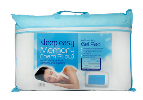 Sleep Easy Cool Gel Memory Foam Pillow
