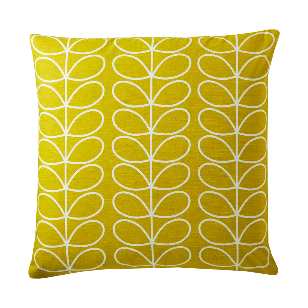 Small Linear Stem Sunflower 50cmx50cm Feather Filled Cushion by Orla Kiely