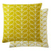 Small Linear Stem Sunflower 50cmx50cm Feather Filled Cushion by Orla Kiely