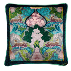 Laurence Llewelyn Bowen Suburban Jungle Teal 43cm x 43cm Cushion