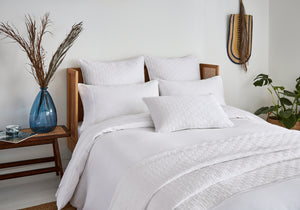 Ted Baker 250TC 100% BCI Cotton Sateen White Sheets