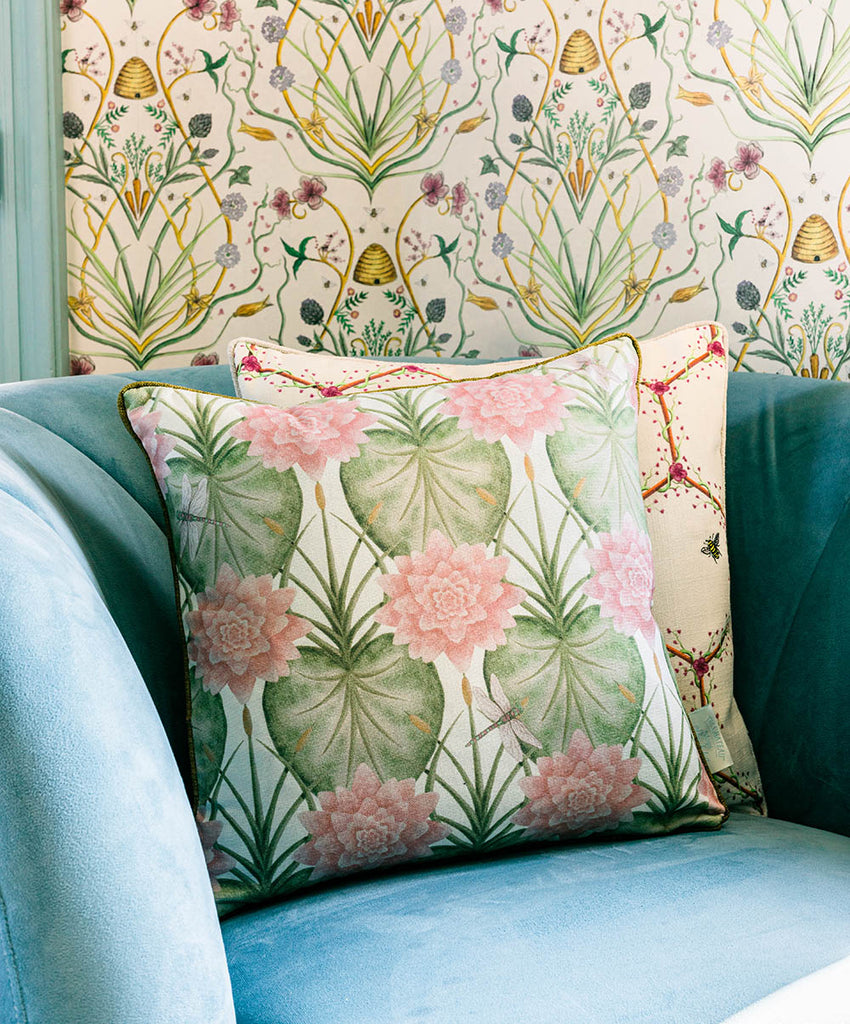 The Chateau Lily Garden Cushion Collection