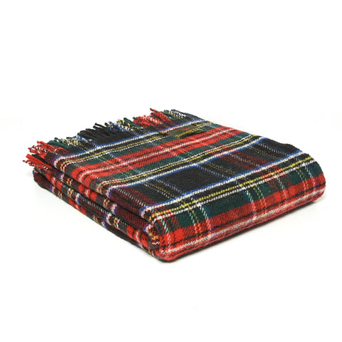 Tweedmill Traditional Pure New Wool Tartan Royal Stewart 150 x183cm Throw