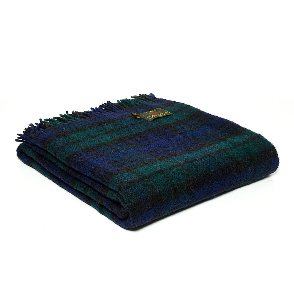 Tweedmill Traditional Pure New Wool Tartan Blackwatch 150 x 183cm Throw