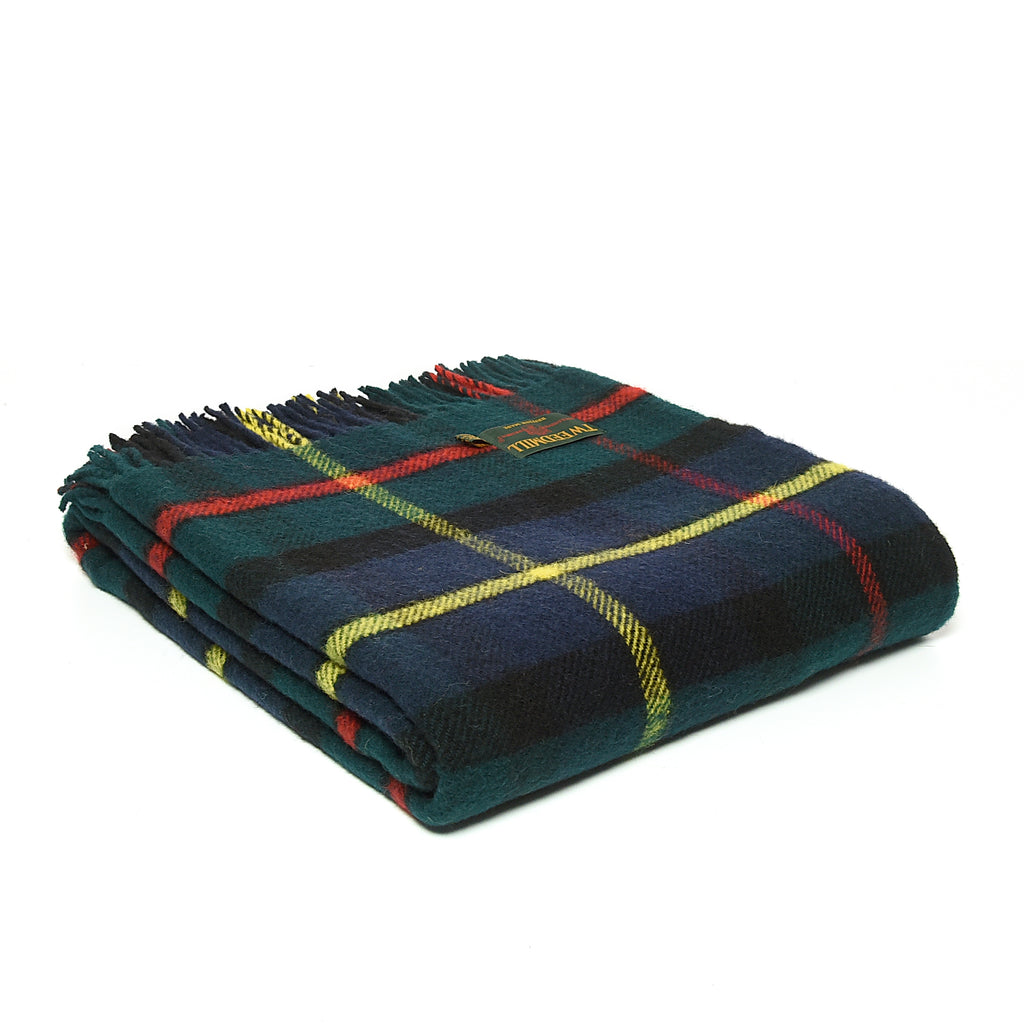 Tweedmill Traditional Pure New Wool Tartan Hunting McLeod 150 x183cm Throw