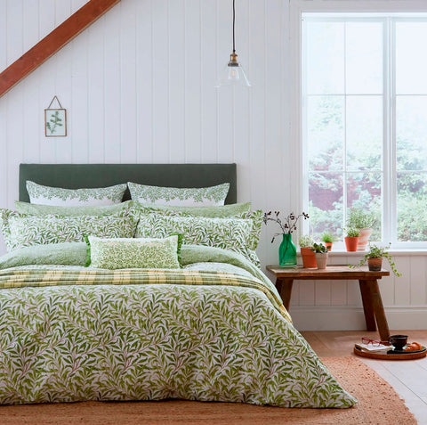 William Morris & Co Willow Bough Leaf Green Bedding