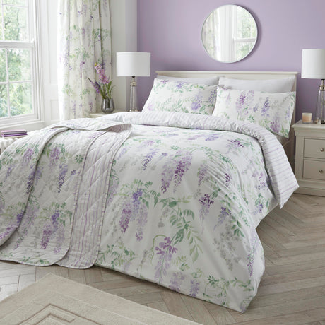 Dreams N Drapes Wisteria Lilac Duvet Set