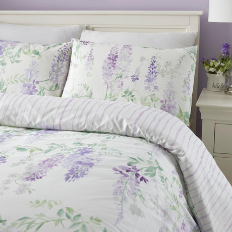 Dreams N Drapes Wisteria Lilac Duvet Set