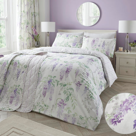Dreams N Drapes Wisteria Lilac Duvet Set