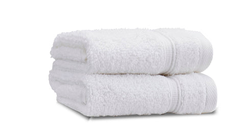 Catherine Lansfield Zero Twist 100% Cotton 450gsm White Towels
