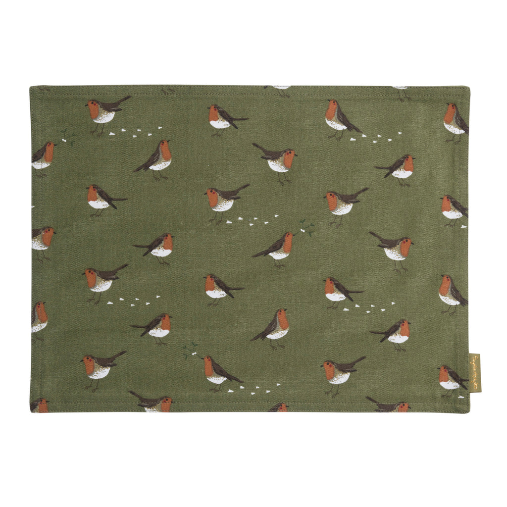 ALL101820 Sophie Allport Robin Fabric Placemat