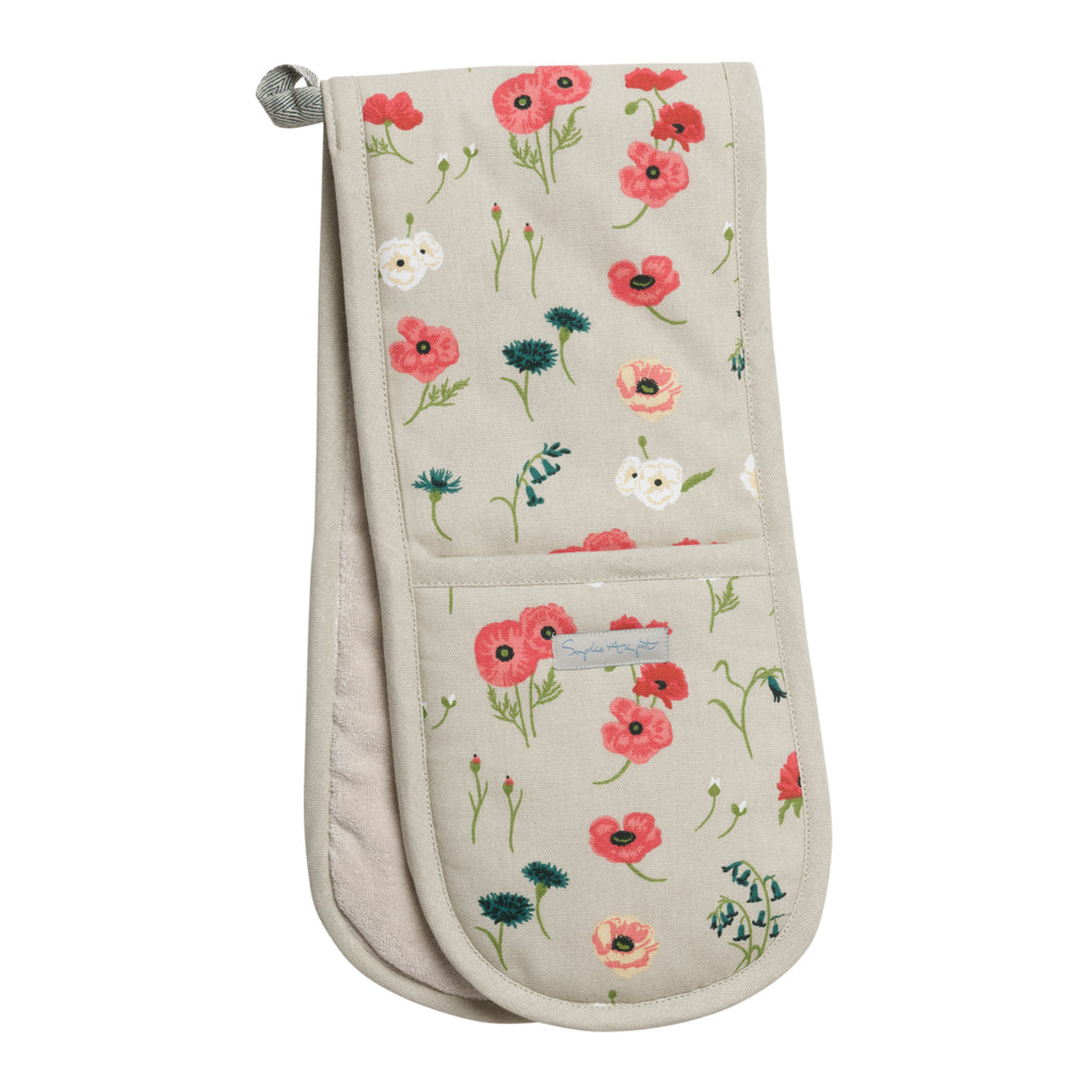 ALL103100 Sophie Allport Poppy Meadow Double Oven Glove