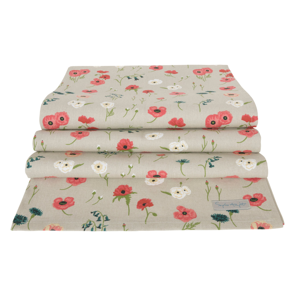 ALL103810 Sophie Allport Poppy Meadow Table Runner