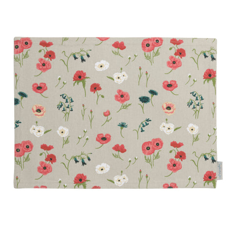 ALL13820 Sophie Allport Poppy Meadow Fabric Placemat