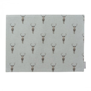 ALL29820 Sophie Allport Fabric Placemat Highland Stag