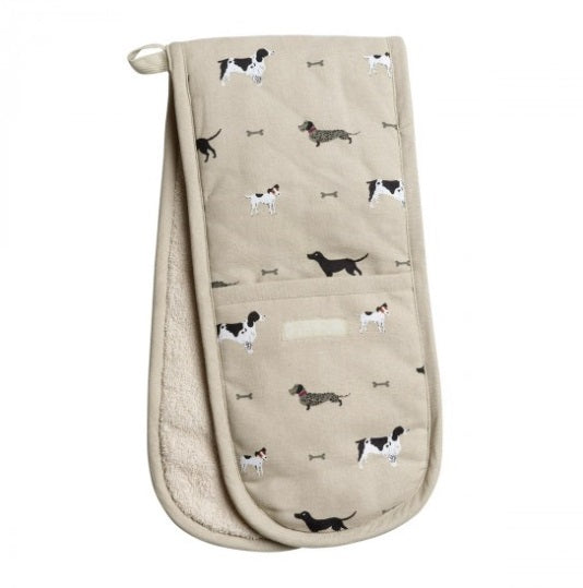 ALL32100 Sophie Allport Double Oven Glove Woof