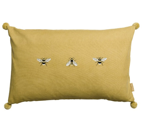 ALL3640IE Sophie Allport Bees Embroidered Cushion