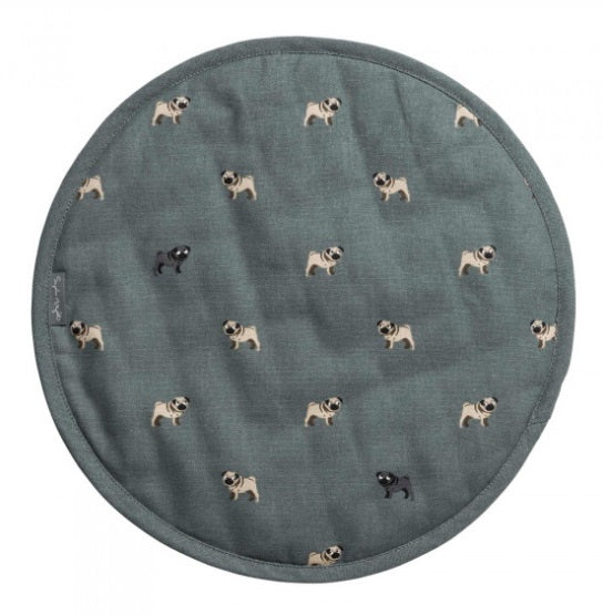 ALL47175 Sophie Allport Circular Hob Cover Pug