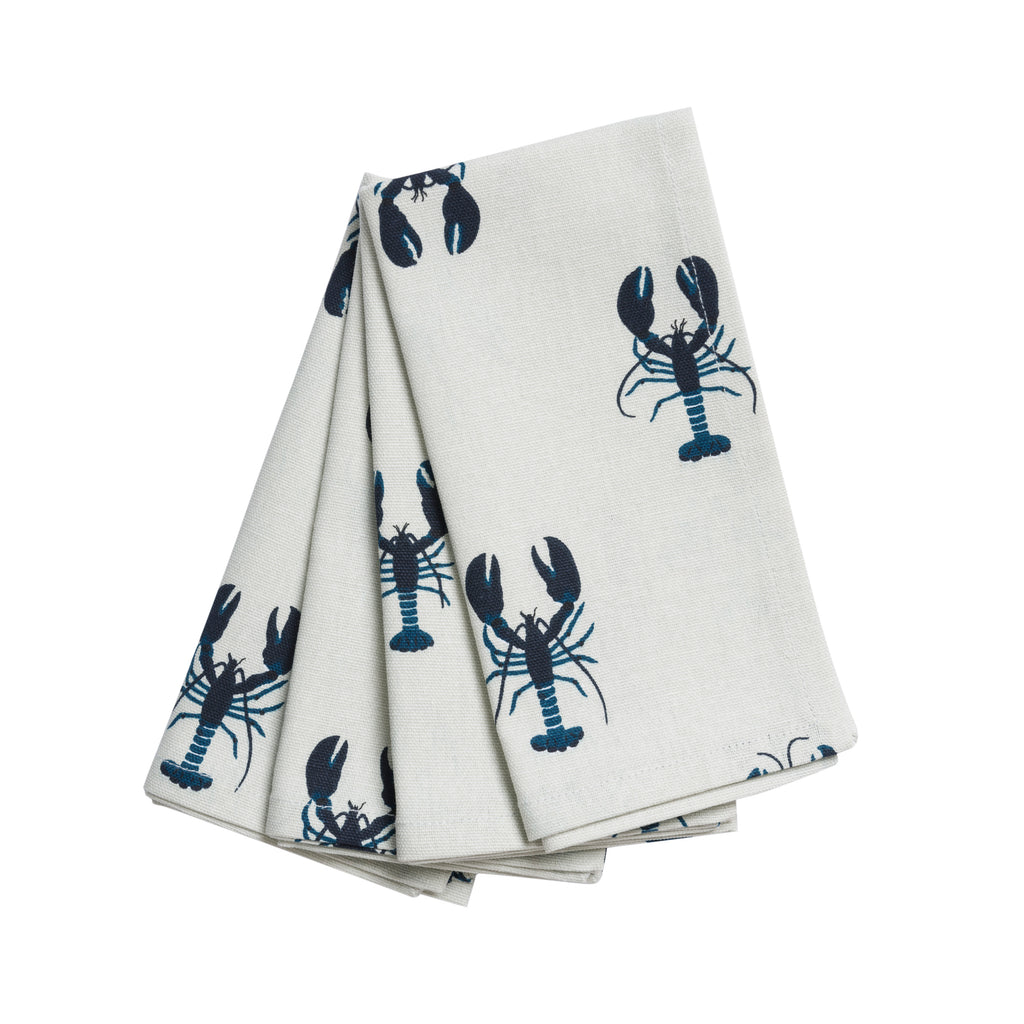 ALL68300 Sophie Allport Lobster Fabric Napkins (Set of 4)