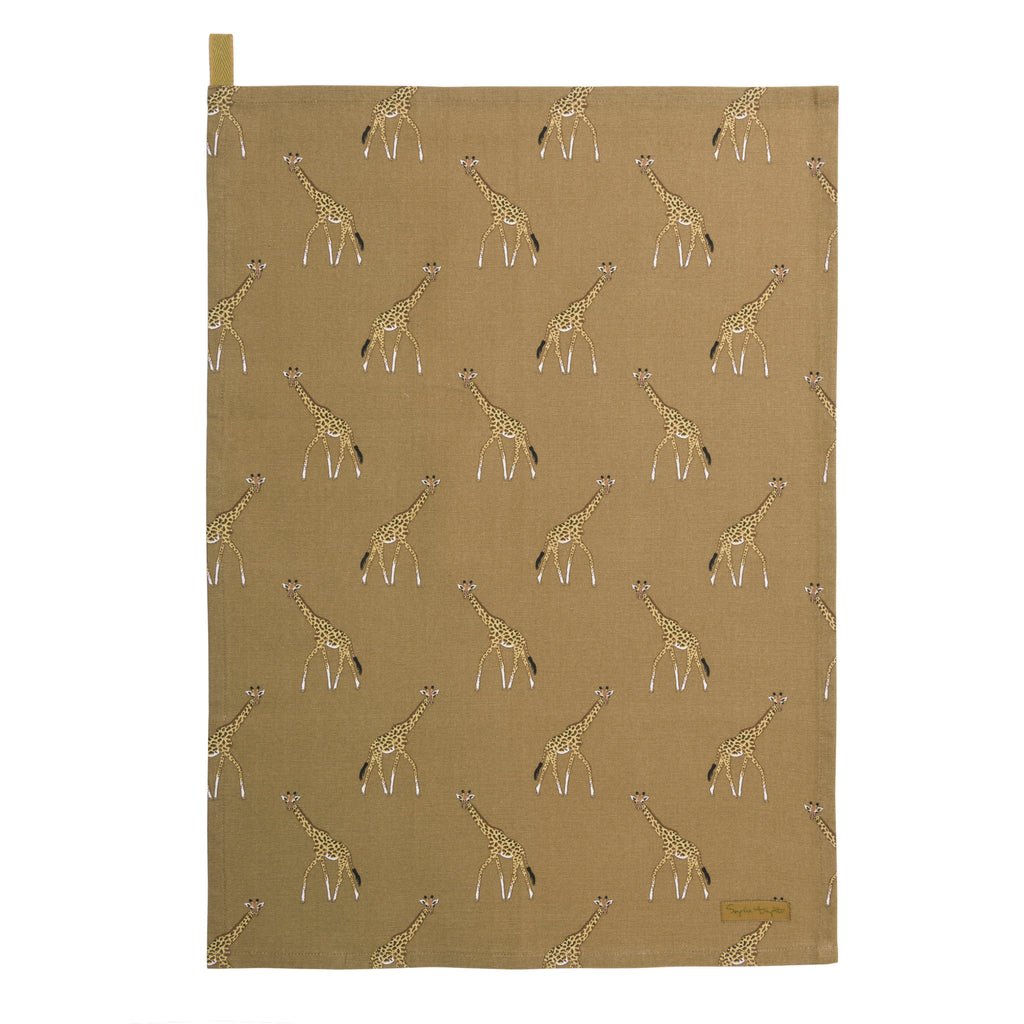ALL77601 Sophie Allport ZSL Giraffe Tea Towel