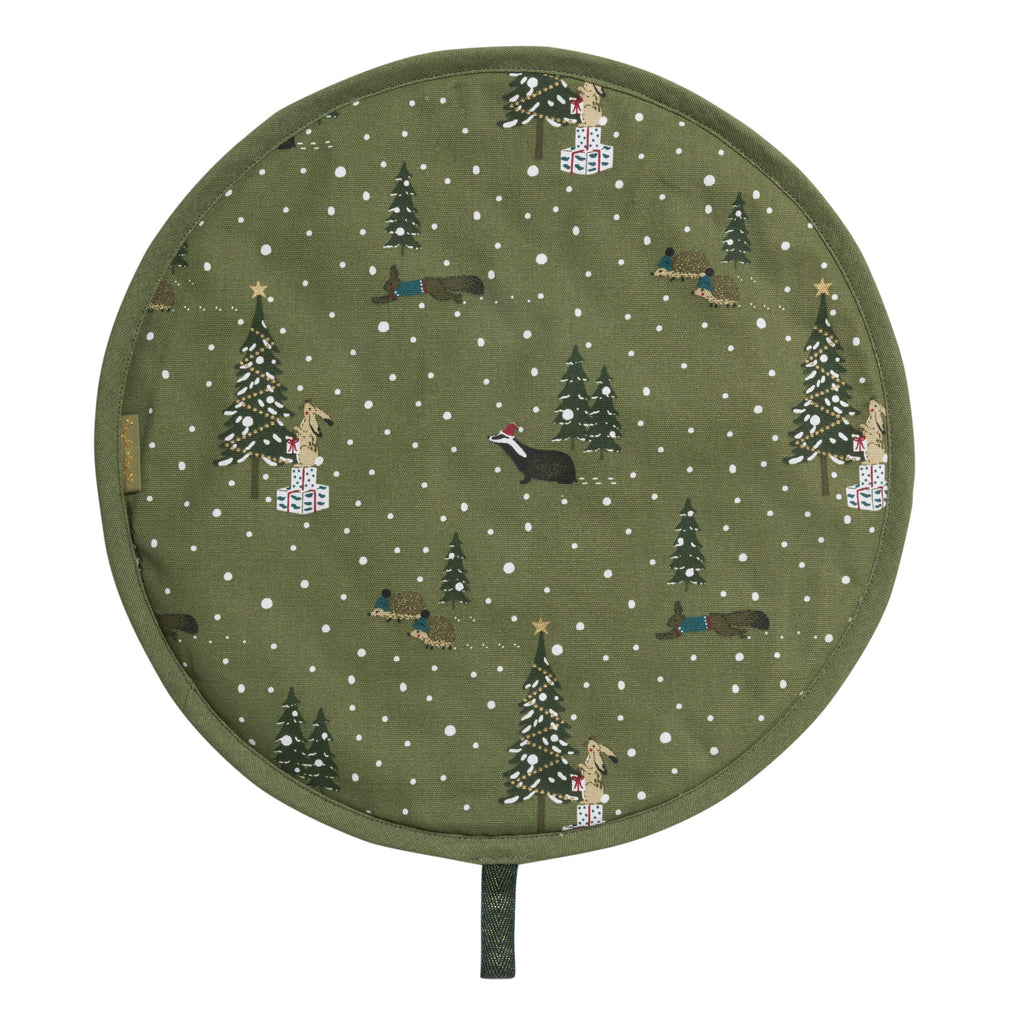 ALL84175 Sophie Allport Festive Forest Circular Hob Cover