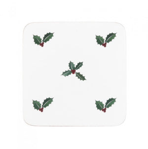 Sophie Allport COC5001 Coasters (set of 4) Christmas Holly & Berry