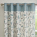 Fusion Beechwood Lined Eyelet Curtains