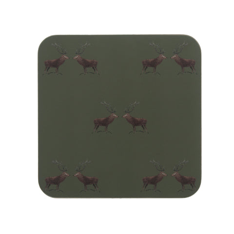 COC2901S Sophie Allport Highland Stag Coasters (Set of 4)