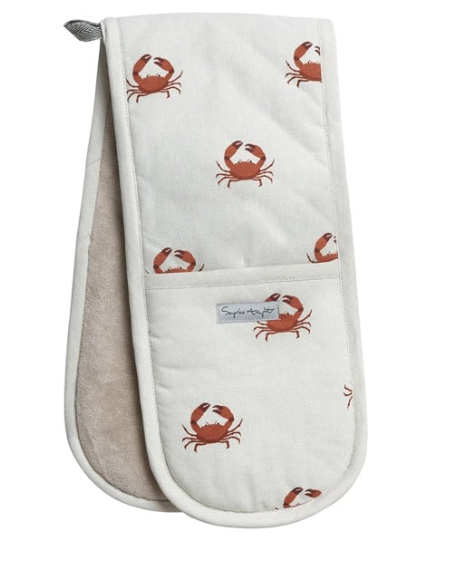 ALL70100 Sophie Allport Crab Double Oven Glove Charmed Interiors