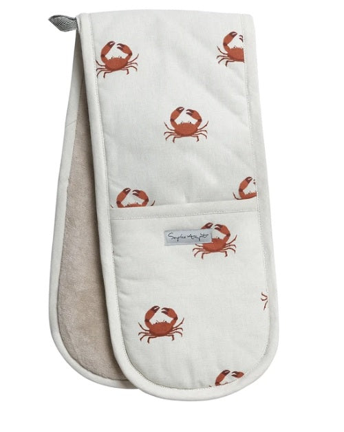 ALL70100 Sophie Allport Crab Double Oven Glove