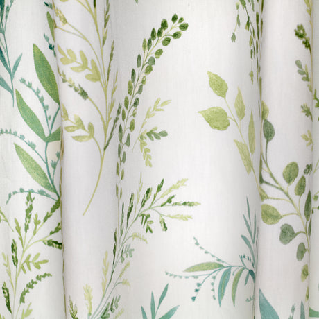Fusion Fernworthy Green Eyelet Lined Curtains
