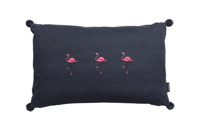 ALL3840IE Sophie Allport Flamingos Embroidered Cushion