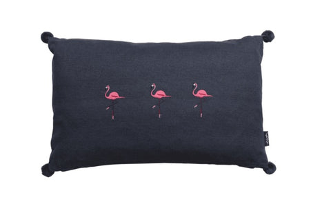 ALL3840IE Sophie Allport Flamingos Embroidered Cushion